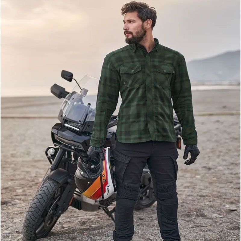 Shima Renegade 2 motocikla krekls zaļš