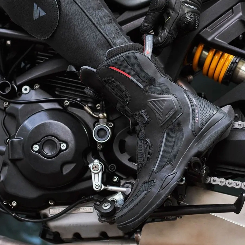 Shima Strato Black Motociklu zābaki