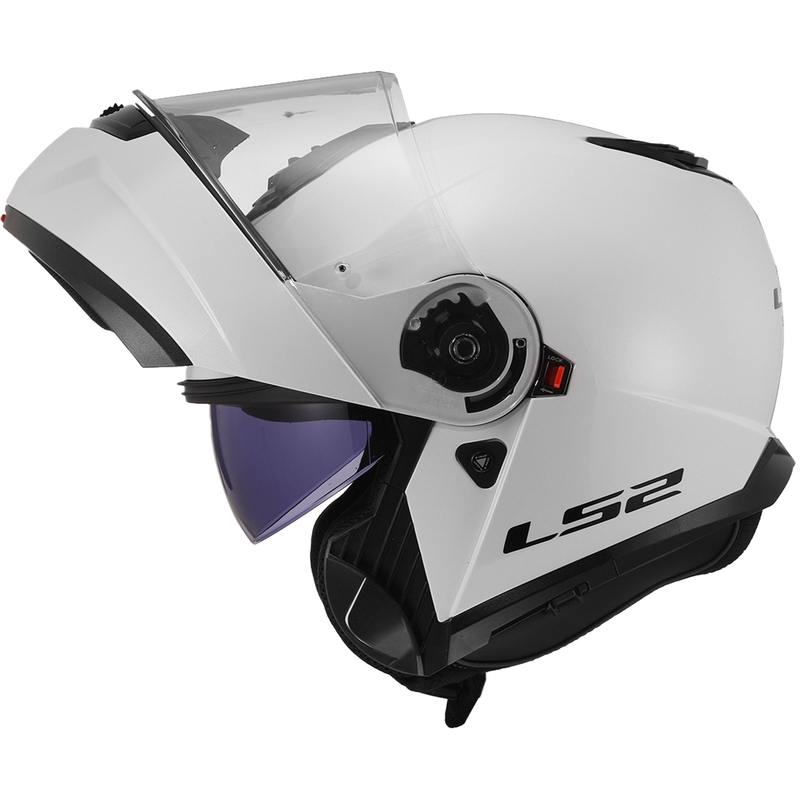 Flip-up ķivere LS2 FF908 Strobe II balta spīdīga