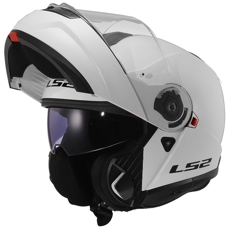 Flip-up ķivere LS2 FF908 Strobe II balta spīdīga