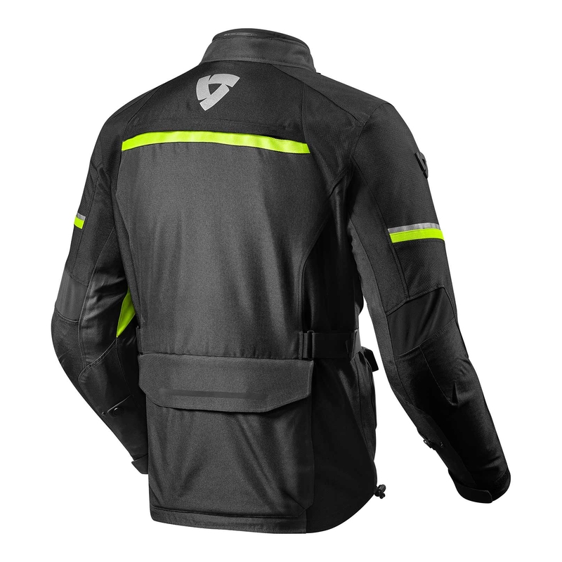 Revit Outback 3 melni-fluo dzeltena motocikla jaka izpārdošana