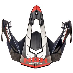 Motocikla ķiveres vizieris NOX N312 Vapor balts-zils-sarkans