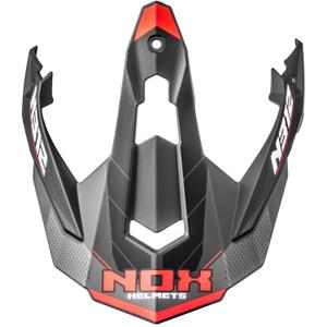 Motocikla ķiveres vizieris NOX N312 Vapor matēts melns-arkans