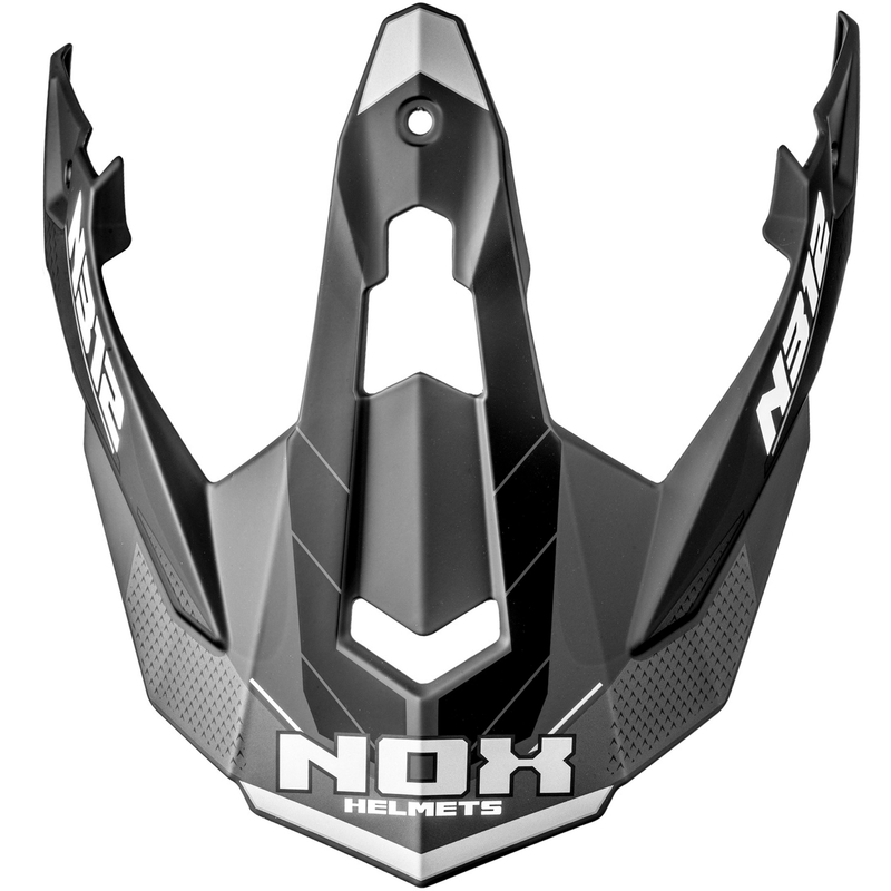 Motocikla ķiveres vizieris NOX N312 Vapor matēts melns-pelēks