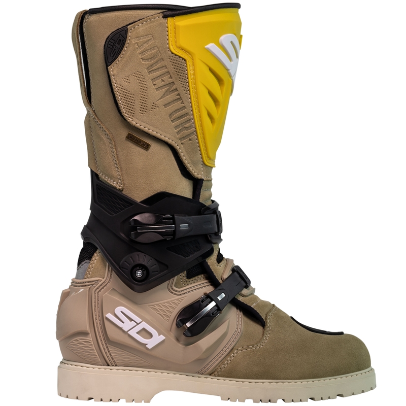 SiDi Adventure Gore-Tex 2 motocikla zābaki smilšaini okera krāsā
