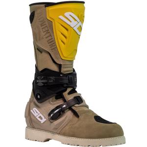 SiDi Adventure Gore-Tex 2 motocikla zābaki smilšaini okera krāsā