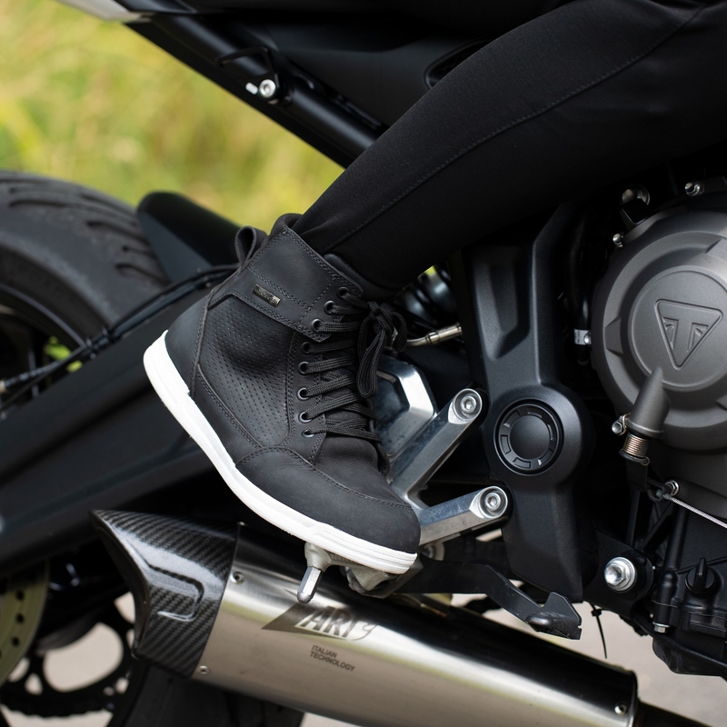 Sieviešu Oxford Kickback Air Black motocikla apavi