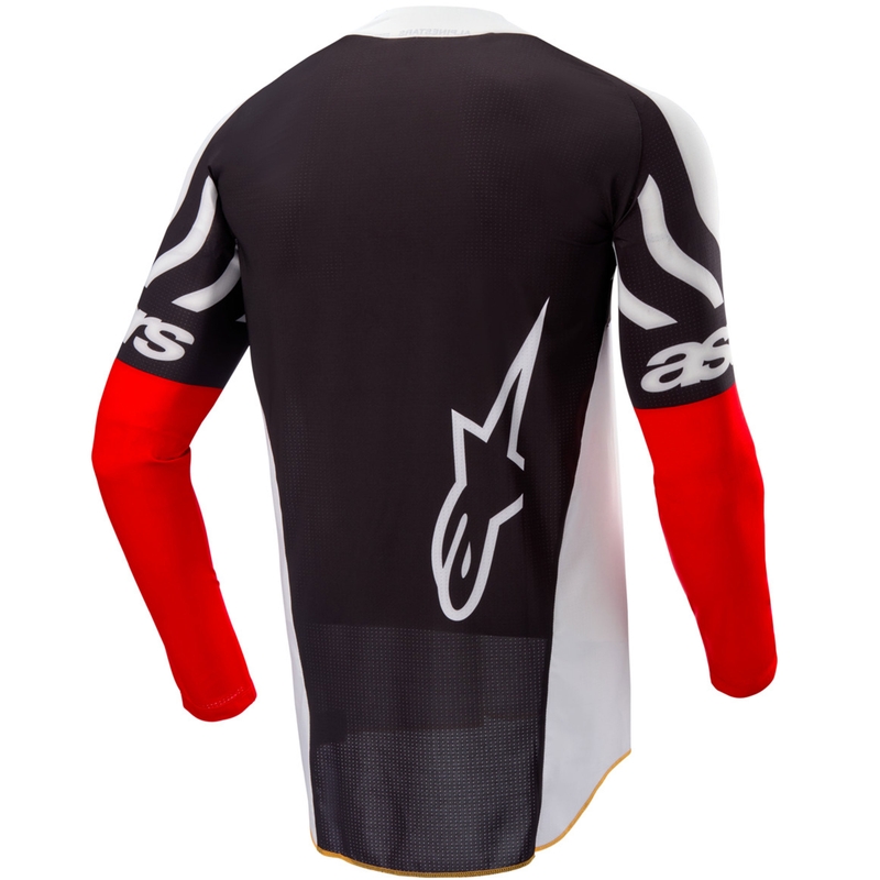 Alpinestars Techstar Limited Edition Deep melns-balts-fluo sarkans-oranžs motokrosa krekliņš