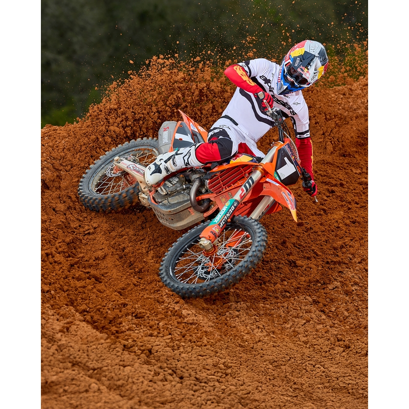 Alpinestars Techstar Limited Edition Deep melns-balts-fluo sarkans-oranžs motokrosa krekliņš