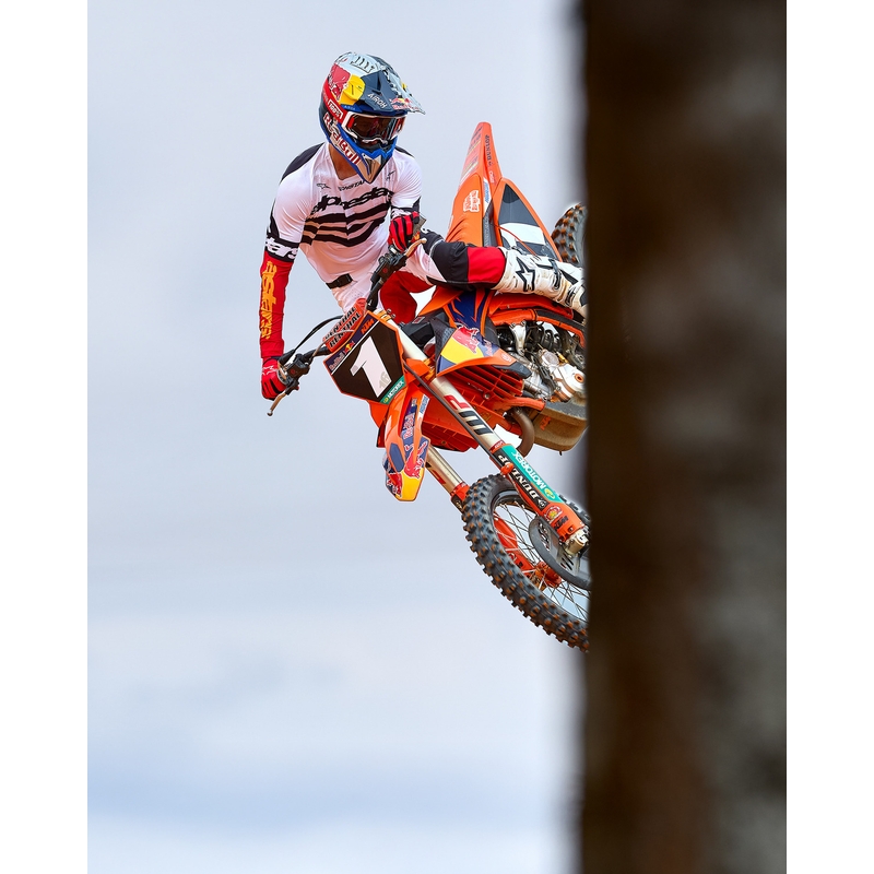 Alpinestars Techstar Limited Edition Deep melns-balts-fluo sarkans-oranžs motokrosa krekliņš
