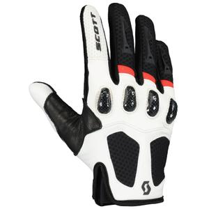 Motocikla cimdi SCOTT ASSAULT melni-sarkani