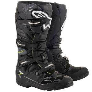 Alpinestars Tech 7 Enduro Drystar Black-Grey-Fluo Yellow Motociklu zābaki