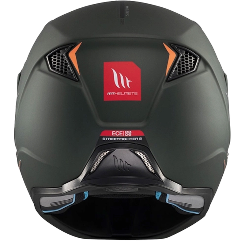 Atvērtā ķivere ar masku MT Streetfighter SV S Solid A6 matēti zaļa