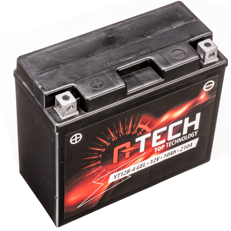 Gēla akumulators A-TECH 12V, YT12B-4, YT12B-BS, 12V, 10Ah, 210A, bez apkopes