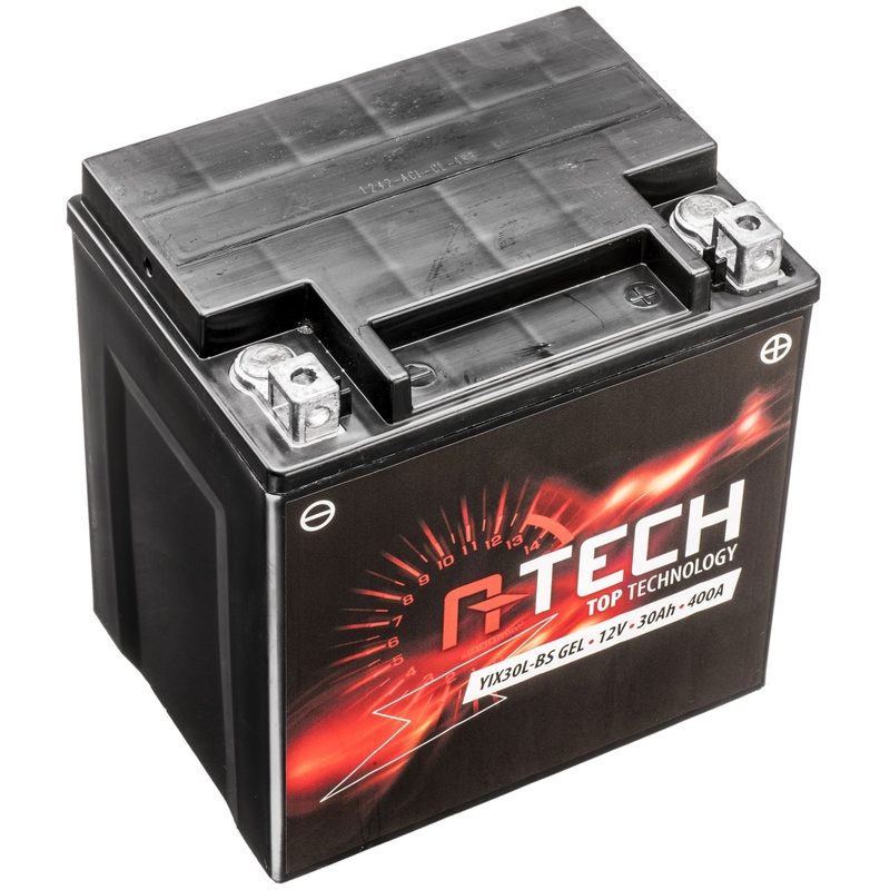 Gēla akumulators A-TECH 12V, YIX30L-BS, 12V, 30Ah, 400A, bez apkopes