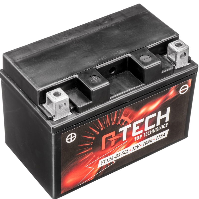 Gēla akumulators A-TECH 12V, YT12A-BS, 12V, 10Ah, 175A, bez apkopes