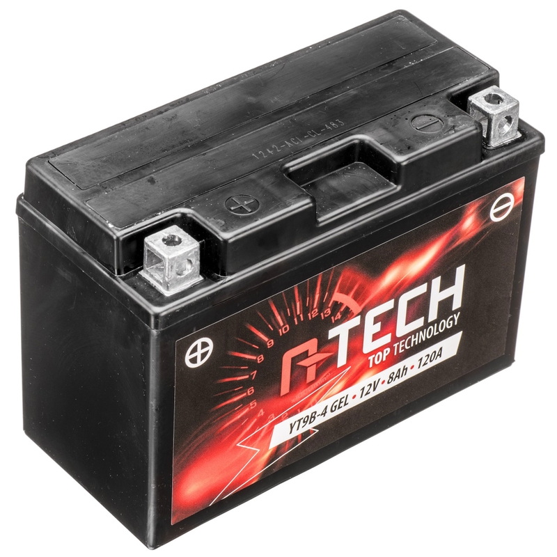 Gēla akumulators A-TECH 12V, YT9B-4, 8Ah, 120A, bez apkopes