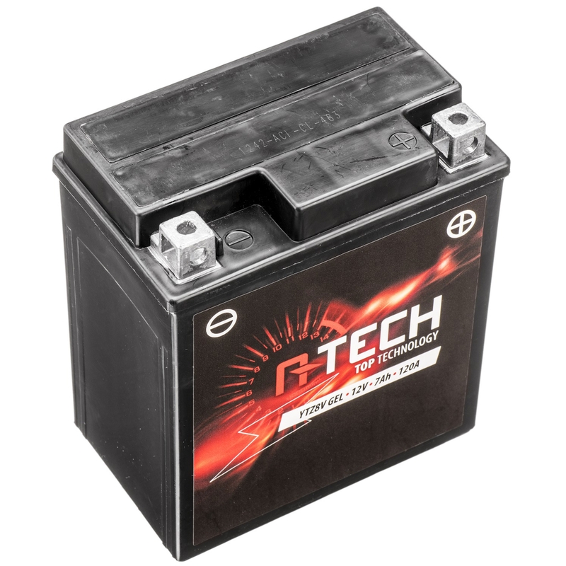 Gēla akumulators A-TECH 12V, YTZ8V, 7Ah, 120A, bez apkopes