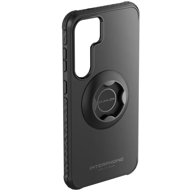 Aizsargvāciņš Interphone QUIKLOX Tetraforce priekš Samsung Galaxy S25 melns