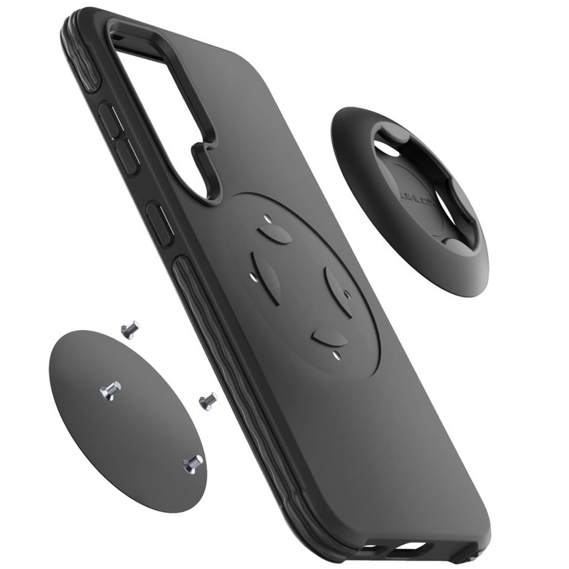 Aizsargvāciņš Interphone QUIKLOX Tetraforce priekš Samsung Galaxy S25 Ultra melns