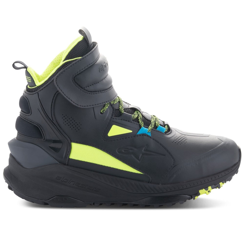 Alpinestars Speedstreet Black Lime Blue Motociklu zābaki