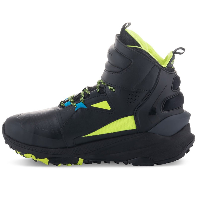 Alpinestars Speedstreet Black Lime Blue Motociklu zābaki