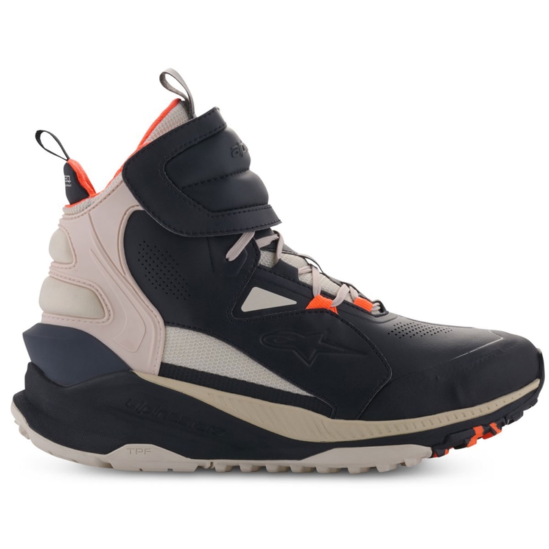 Alpinestars Speedstreet melni-mandeļpapardes-oranža motocikla zābaki