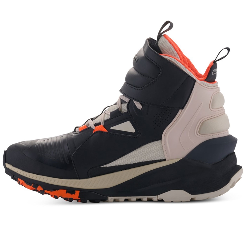Alpinestars Speedstreet melni-mandeļpapardes-oranža motocikla zābaki