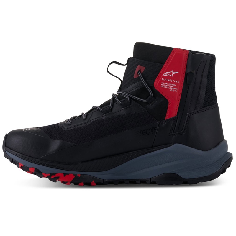 Alpinestars Speedforce XR melni-sarkani-pelēki motocikla zābaki