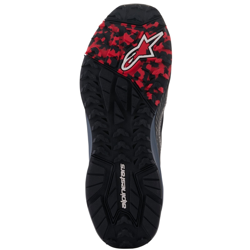 Alpinestars Speedforce XR melni-sarkani-pelēki motocikla zābaki