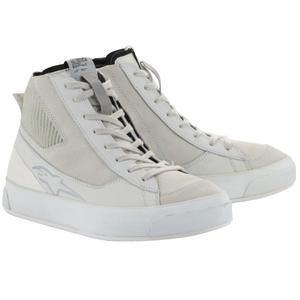 Alpinestars Stella Stated Podium Sieviešu motociklu zābaki Balti un pelēki