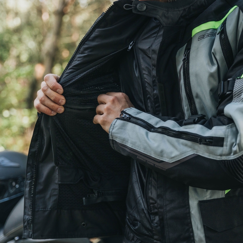 Motocikla jaka Ozone Tour III black-grey-fluo yellow
