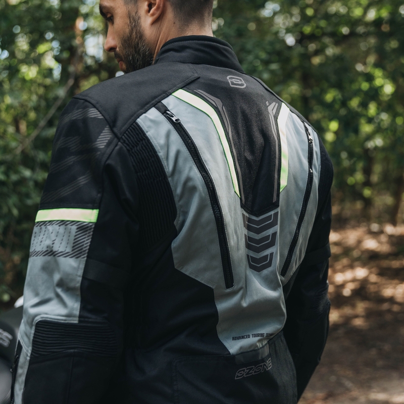 Motocikla jaka Ozone Tour III black-grey-fluo yellow