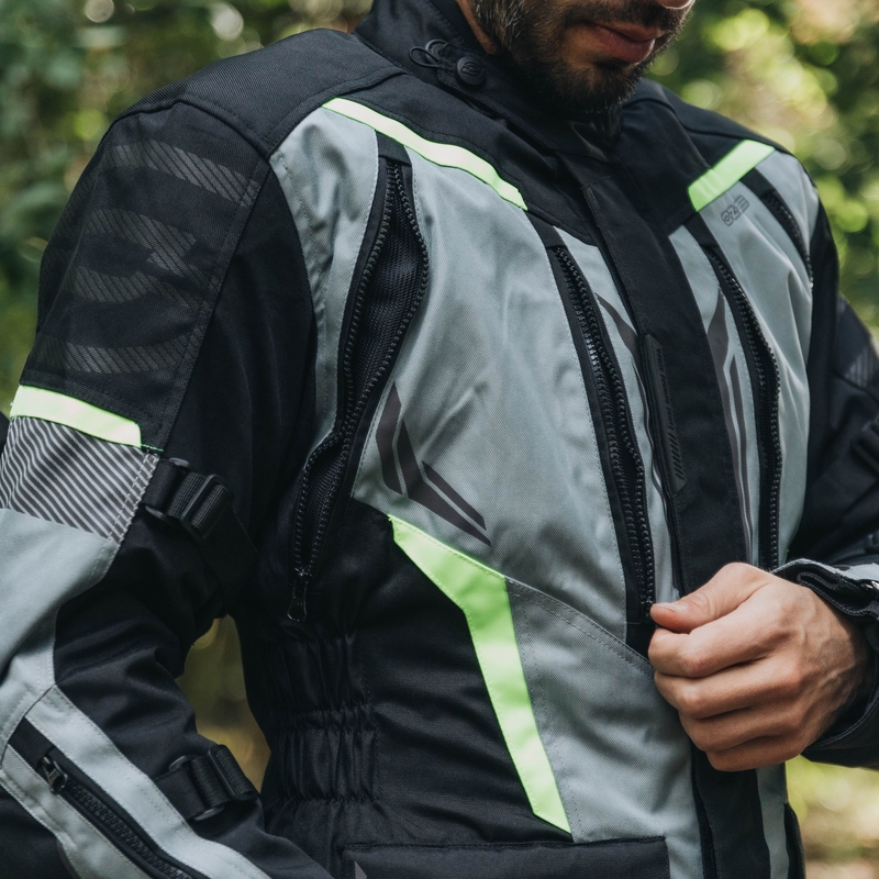 Motocikla jaka Ozone Tour III black-grey-fluo yellow