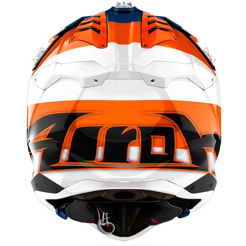 Motokrosa ķivere Airoh Aviator 3 Monarch spīdīgi oranža