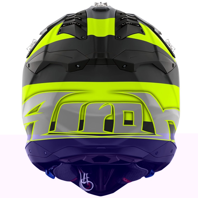 Motokrosa ķivere Airoh Aviator 3 Monarch matēti dzeltena