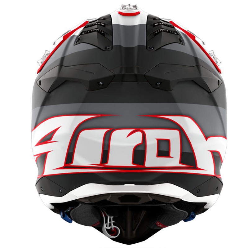 Motokrosa ķivere Airoh Aviator 3 Monarch pelēk-arkana matēta