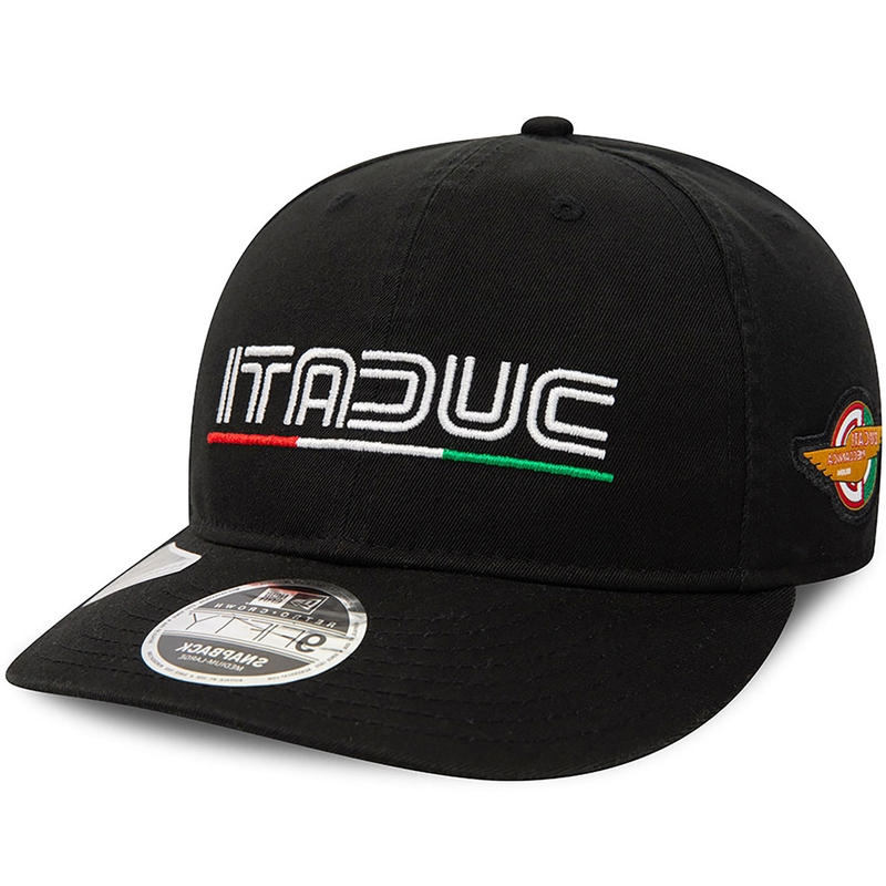 Ducati Meccanica cepure ar vintage logotipu melna