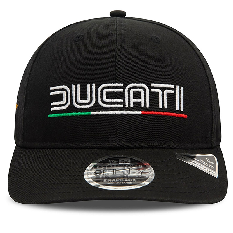 Ducati Meccanica cepure ar vintage logotipu melna