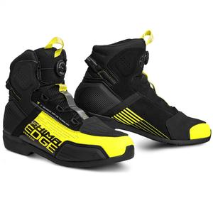 Shima Edge Vent melni-fluo dzelteni motocikla zābaki