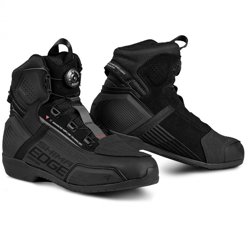 Shima Edge Vent Black Motociklu zābaki