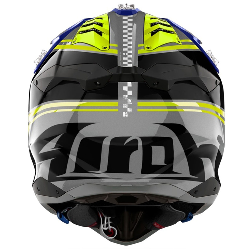 Motokrosa ķivere Airoh Aviator 3 Hima blue glossy