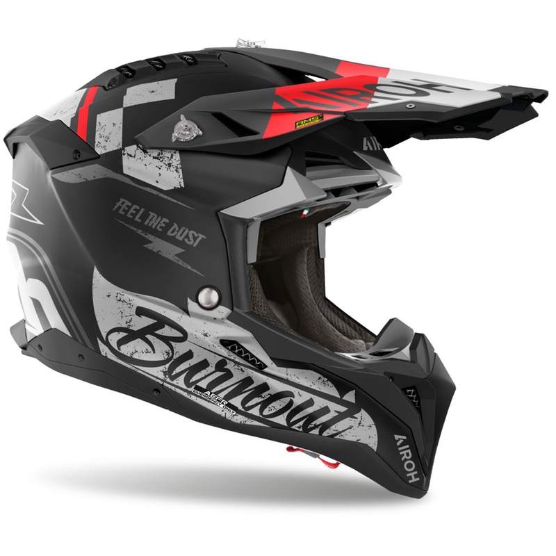 Motokrosa ķivere Airoh Aviator 3 Burnout melna matēta
