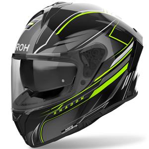 Integrēta motociklu ķivere Airoh SPARK 2 Shadow spīdīgi dzeltena