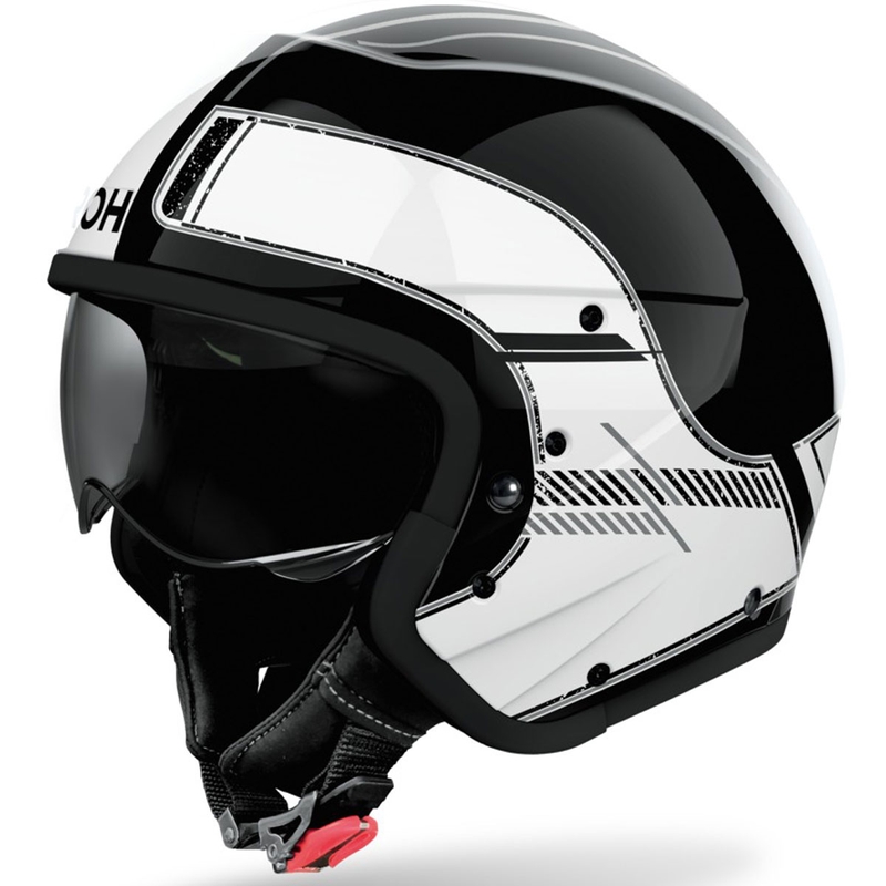 Modulārā motociklu ķivere Airoh J110 Raster Gloss White