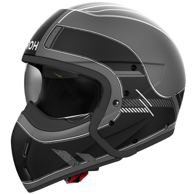 Modulārā motociklu ķivere Airoh J110 Raster Matte Black