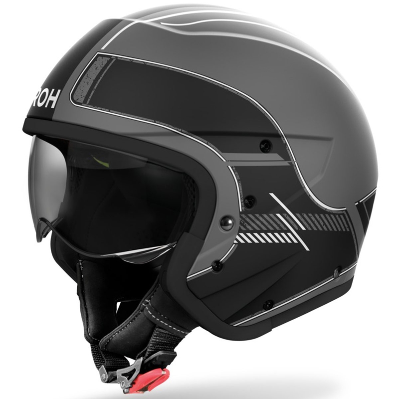 Modulārā motociklu ķivere Airoh J110 Raster Matte Black