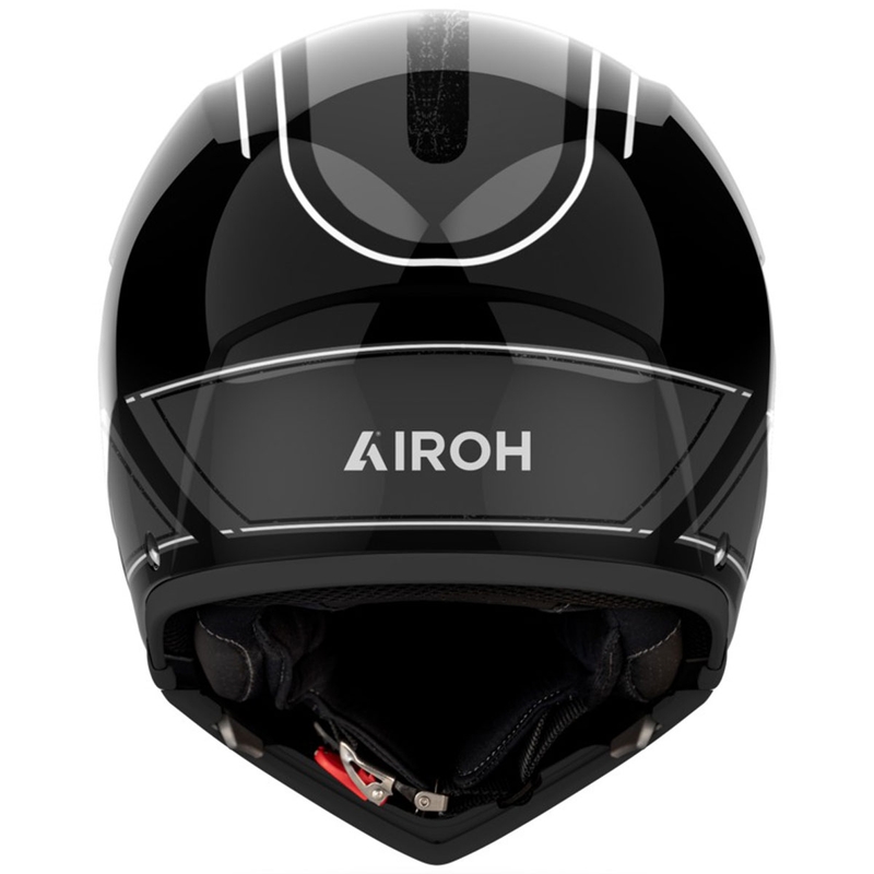 Modulārā motociklu ķivere Airoh J110 Raster spīdīga tumši pelēka