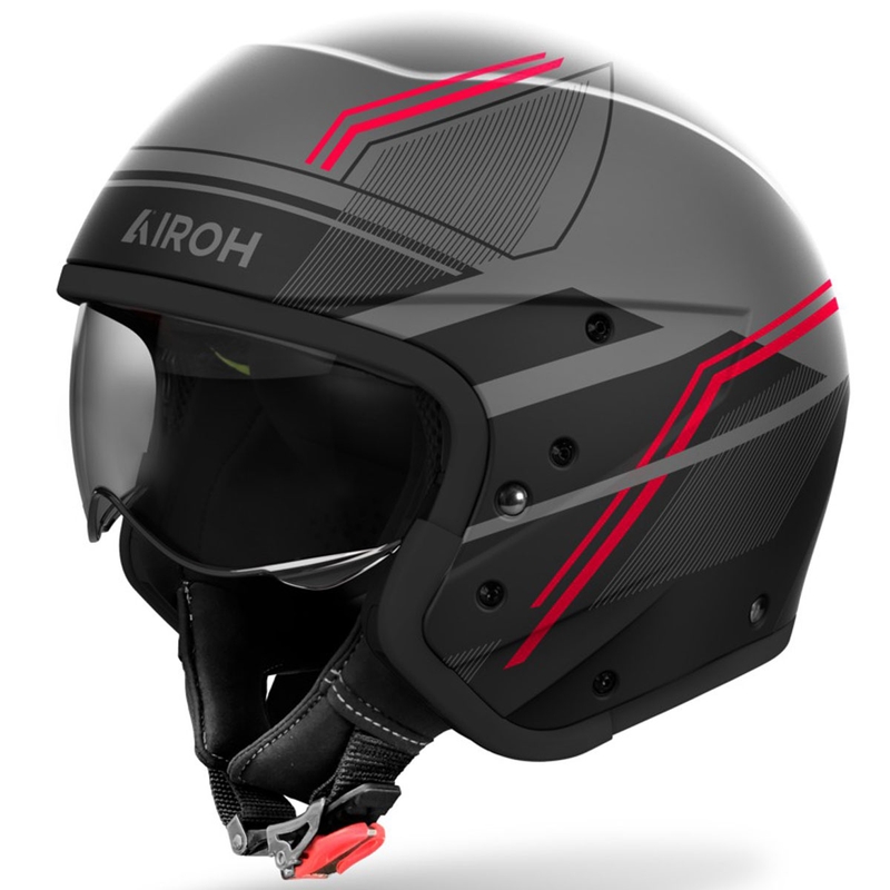 Modulārā motociklu ķivere Airoh J110 Slim Matte Red