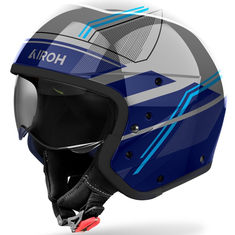 Modulārā motociklu ķivere Airoh J110 Slim Glossy Blue